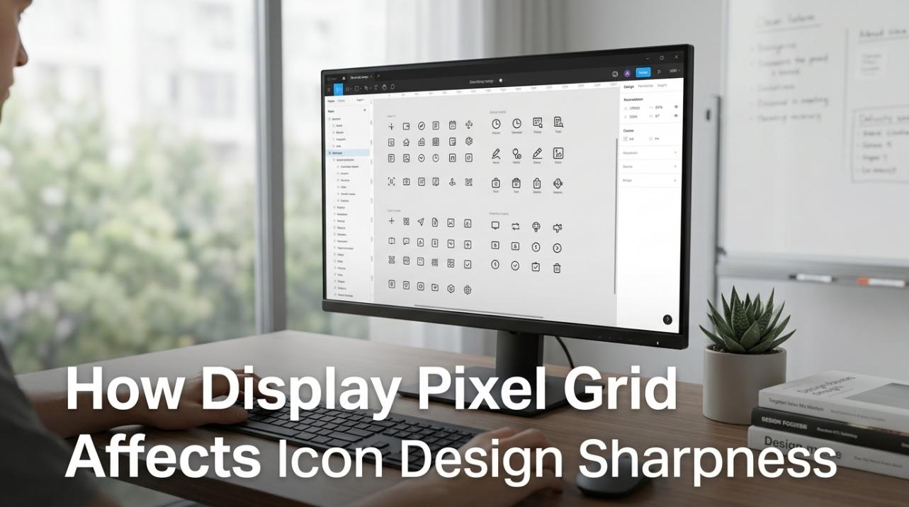 How Display Pixel Grid Affects Icon Design Sharpness