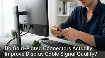 Do Gold-Plated Connectors Actually Improve Display Cable Signal Quality?