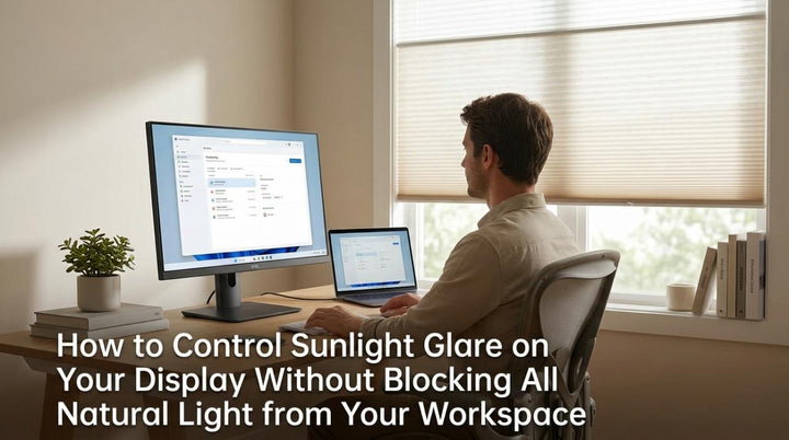 Control Sunlight Glare on Displays Without a Dark Room