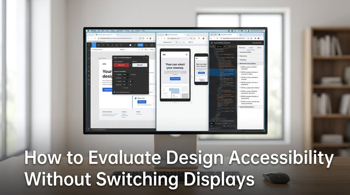 Accessibility Monitor Evaluate Design Accessibility on a Single Monitor