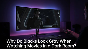 Why Do Blacks Look Gray When Watching Movies in a Dark Room?