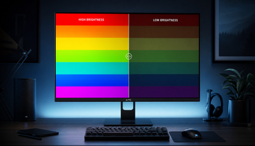 What Causes Color Accuracy to Degrade When Display Brightness Is Reduced Below 50%?