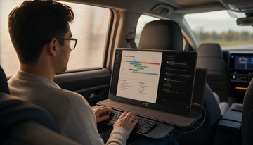 Can You Maintain Ergonomic Posture When Using a Portable Monitor in a Car During Road Trips?