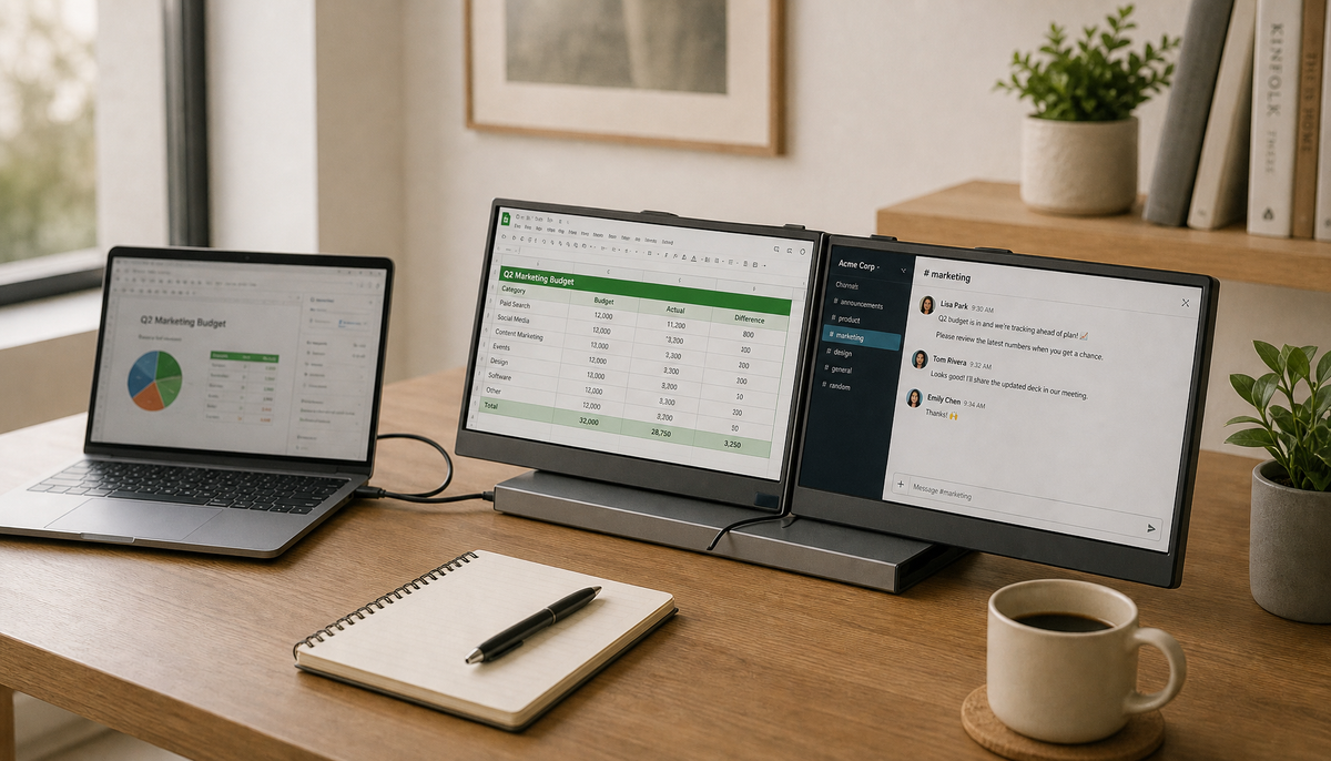 Daisy-Chain Two Portable Monitors: A USB-C Guide