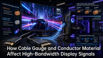 How Cable Gauge and Conductor Material Affect High-Bandwidth Display Signals