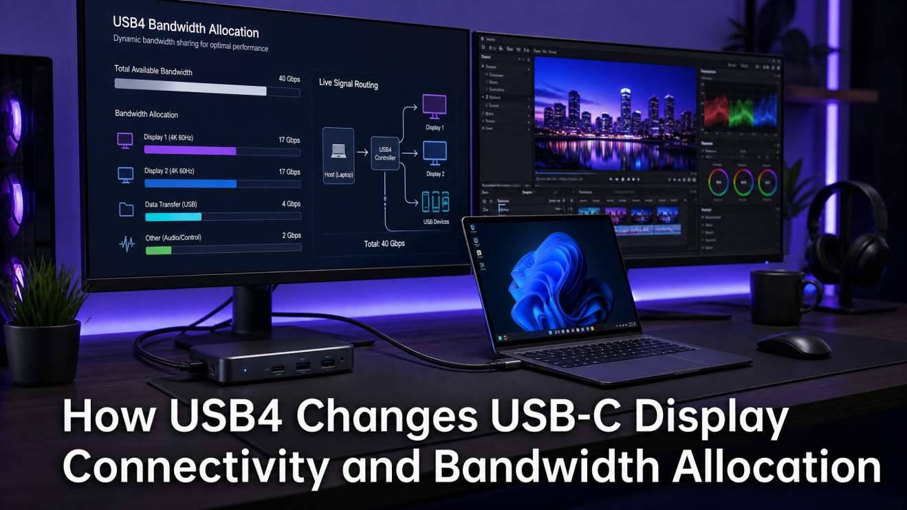 How USB4 Changes USB-C Display Connectivity and Bandwidth Allocation