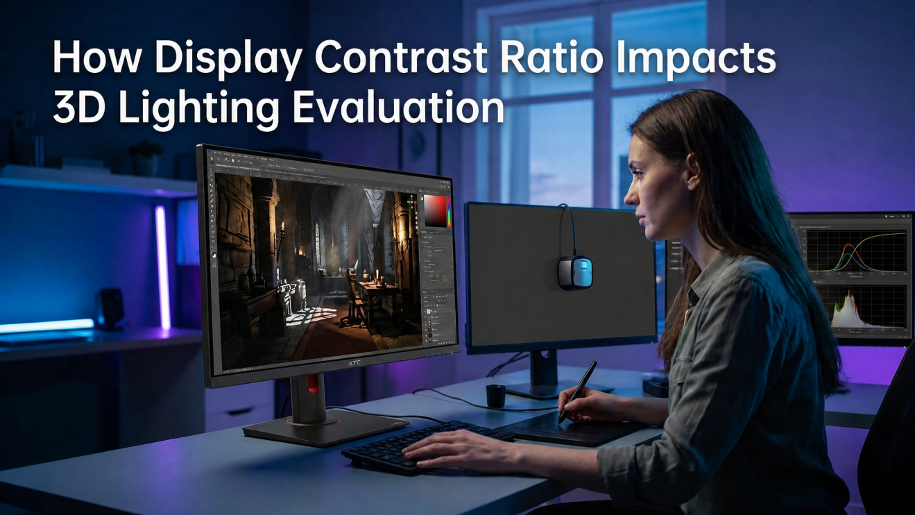 How Display Contrast Ratio Impacts 3D Lighting Evaluation