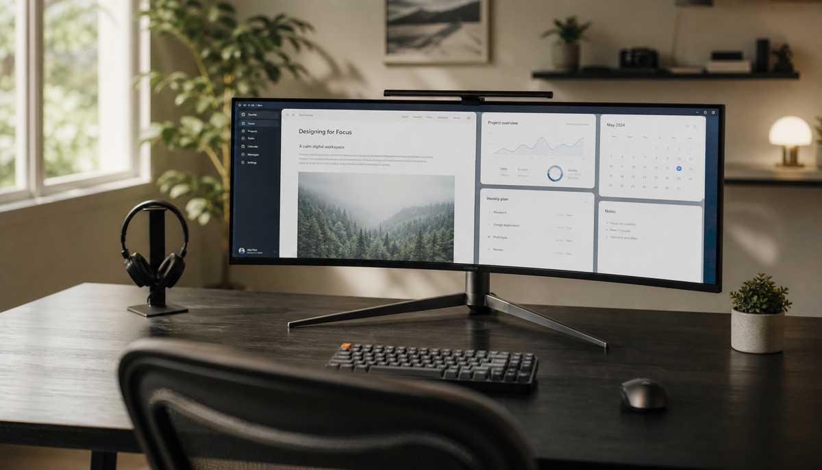 Wide Monitor Neck Pain: Ergonomic Setup for Comfort
