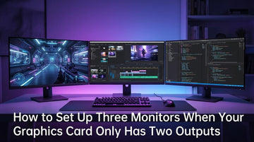 How to Set Up Three Monitors When Your Graphics Card Only Has Two Outputs