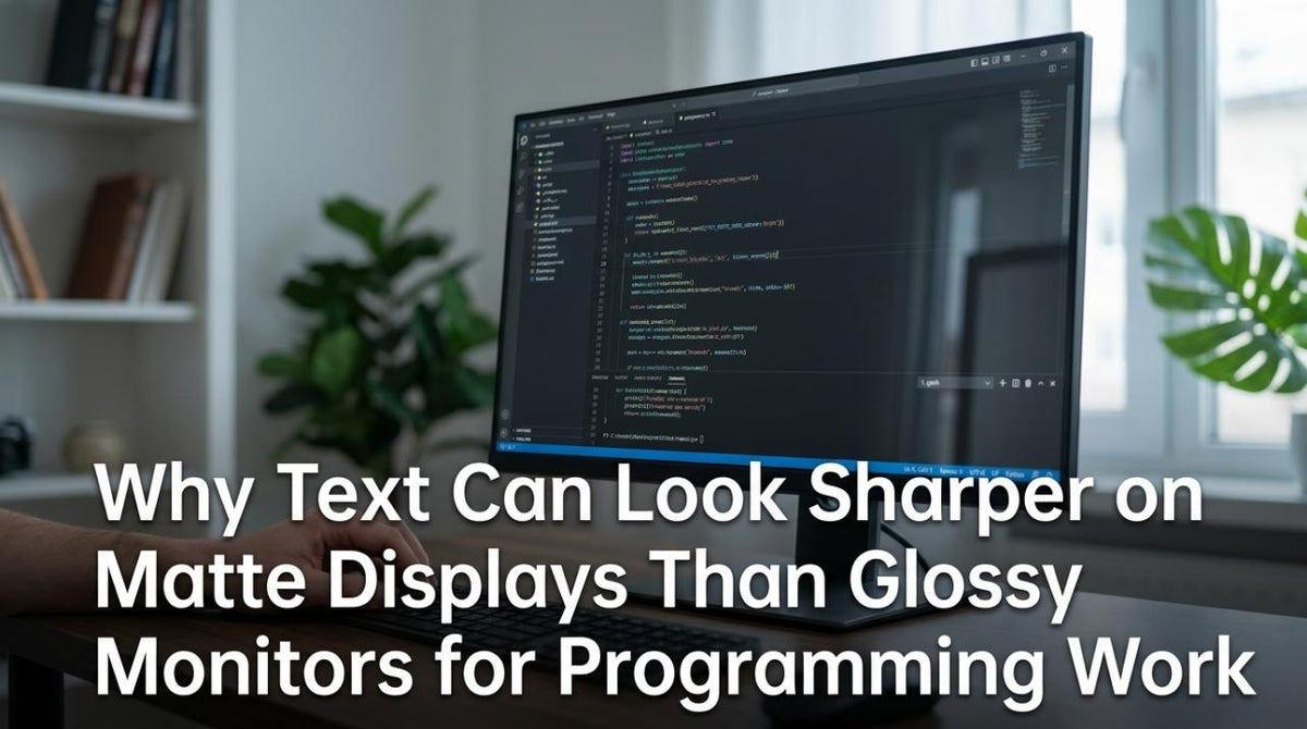 Why Text Can Look Sharper on Matte Displays Than Glossy Monitors for Programming Work