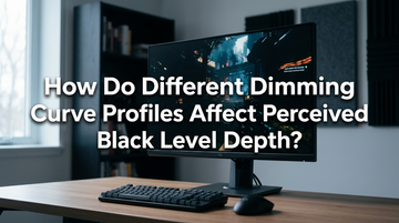 How Do Different Dimming Curve Profiles Affect Perceived Black Level Depth?