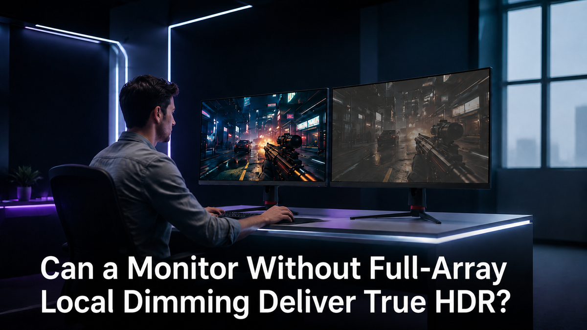 Can a Monitor Without Full-Array Local Dimming Deliver True HDR?