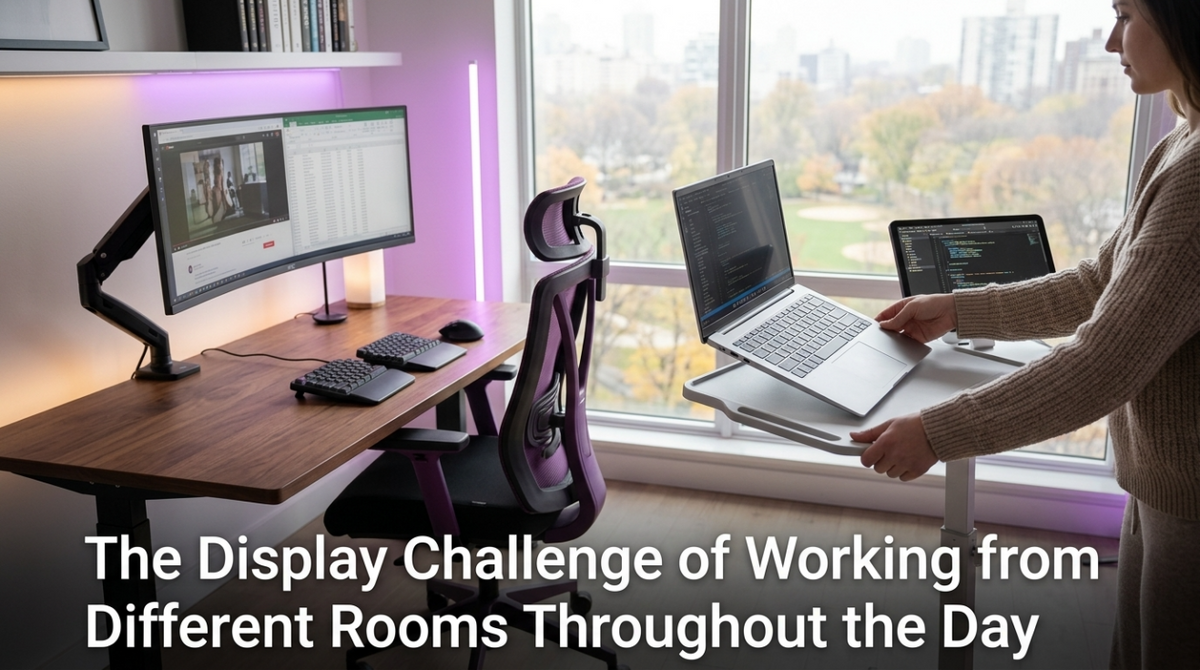 The Display Challenge of Working from Different Rooms Throughout the Day