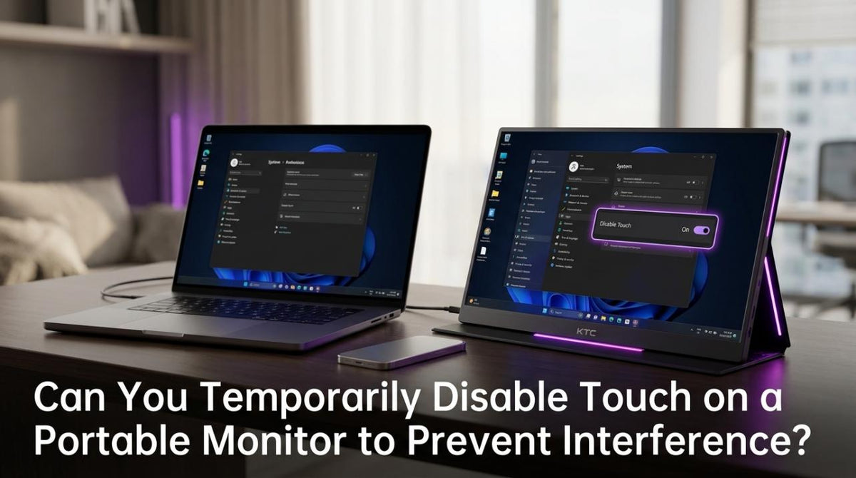 Can You Temporarily Disable Touch on a Portable Monitor to Prevent Interference?