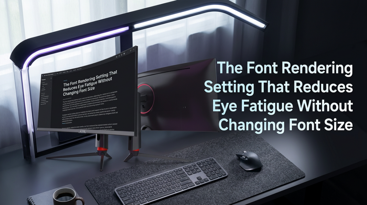 The Font Rendering Setting That Reduces Eye Fatigue Without Changing Font Size