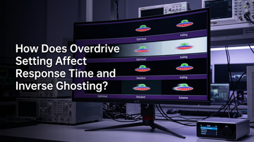 How Does Overdrive Setting Affect Response Time and Inverse Ghosting?