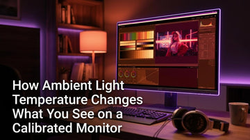 How Ambient Light Temperature Changes What You See on a Calibrated Monitor
