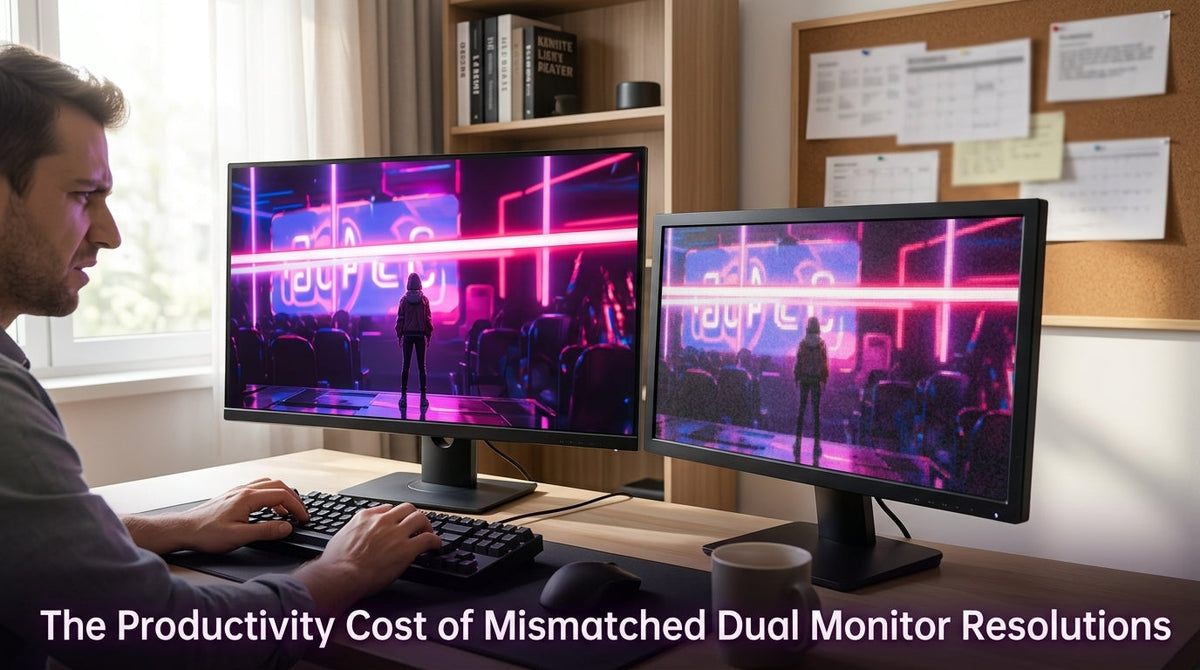 The Productivity Cost of Mismatched Dual Monitor Resolutions