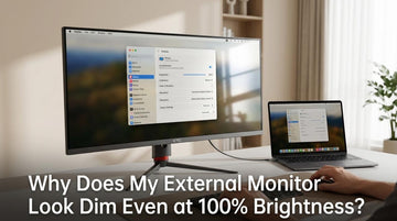 Why Does My External Monitor Look Dim Even at 100% Brightness?