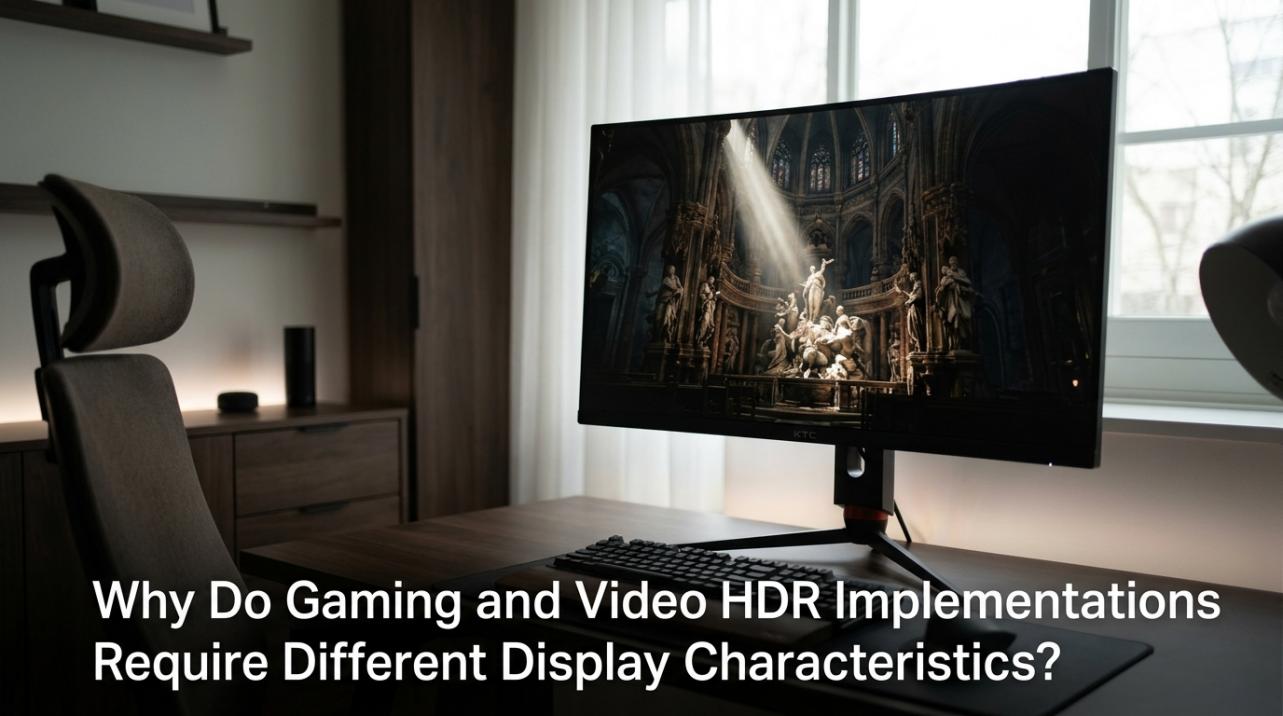 Why Do Gaming and Video HDR Implementations Require Different Display Characteristics?
