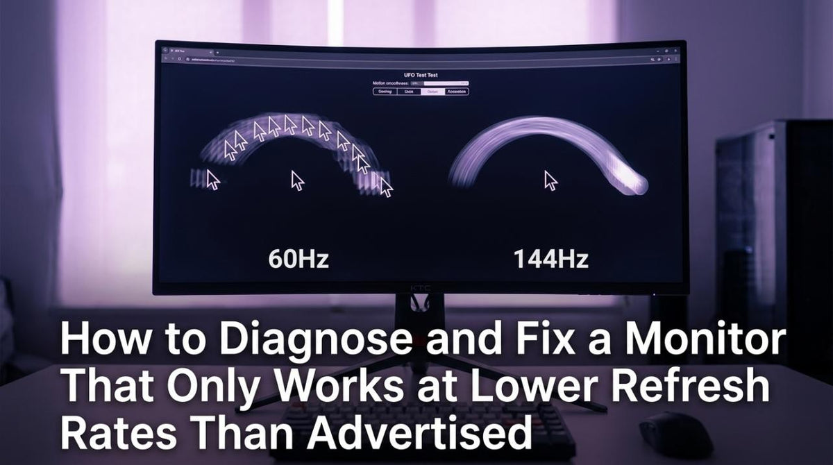 Fix a Monitor Stuck at a Lower Refresh Rate (60Hz)
