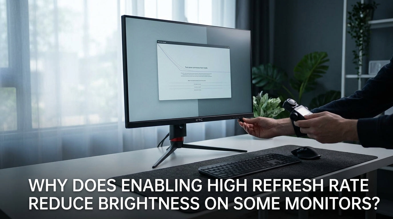 Why Does Enabling High Refresh Rate Reduce Brightness on Some Monitors?