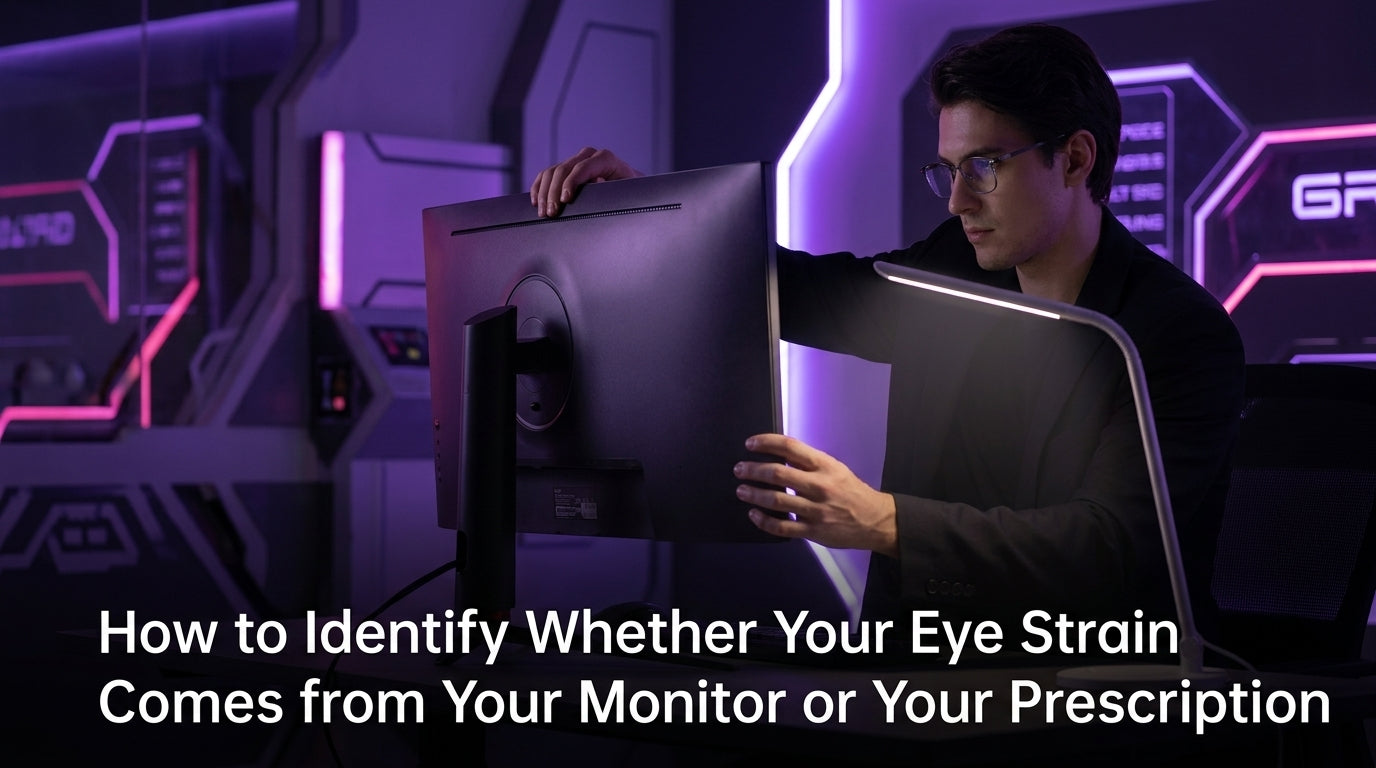 How to Identify Whether Your Eye Strain Comes from Your Monitor or Your Prescription