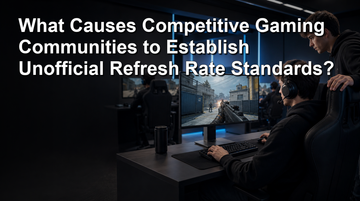 What Causes Competitive Gaming Communities to Establish Unofficial Refresh Rate Standards?