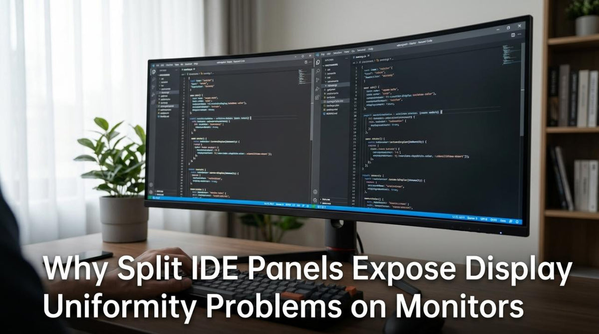 Fix Uneven Brightness in Split IDE Panels on Monitors