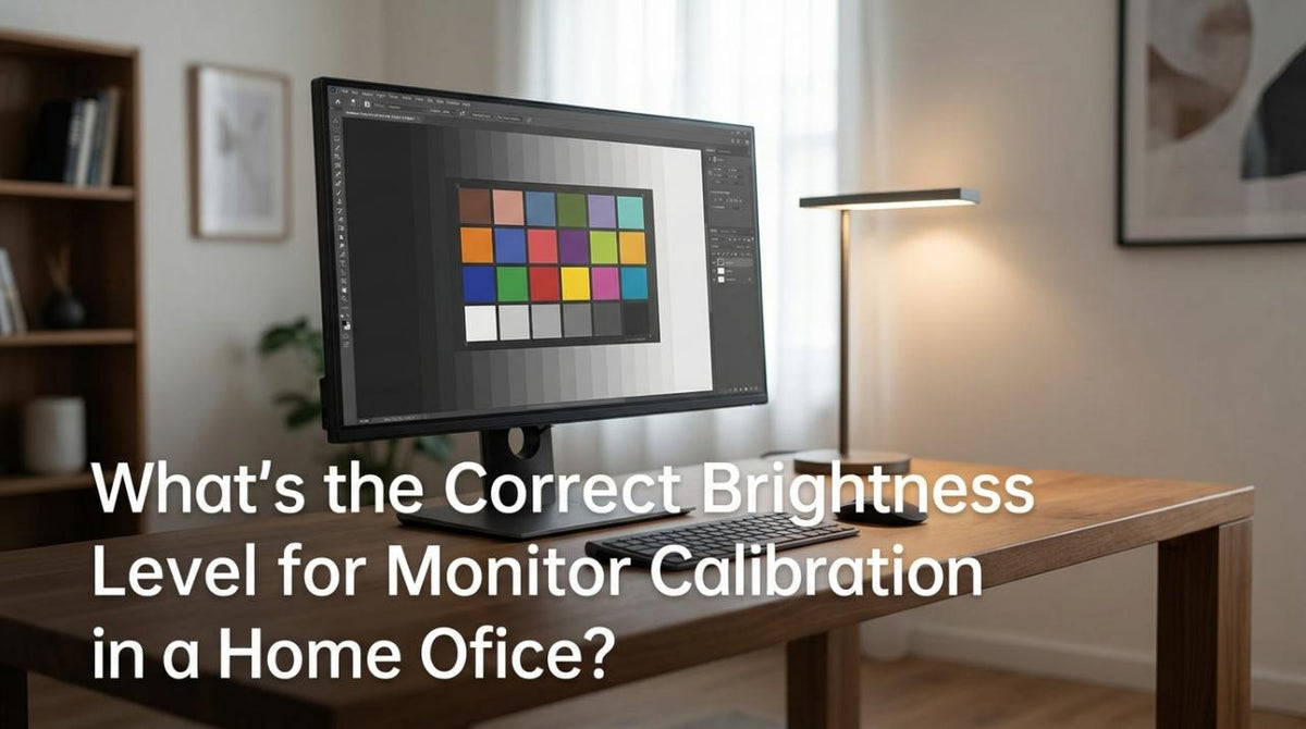 What’s the Correct Brightness Level for Monitor Calibration in a Home Office?