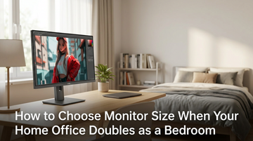 How to Choose Monitor Size When Your Home Office Doubles as a Bedroom