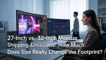 27-Inch vs. 32-Inch Monitor Shipping Emissions: How Much Does Size Really Change the Footprint?