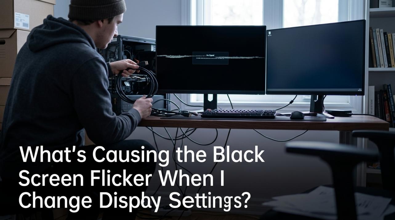 What’s Causing the Black Screen Flicker When I Change Display Settings?