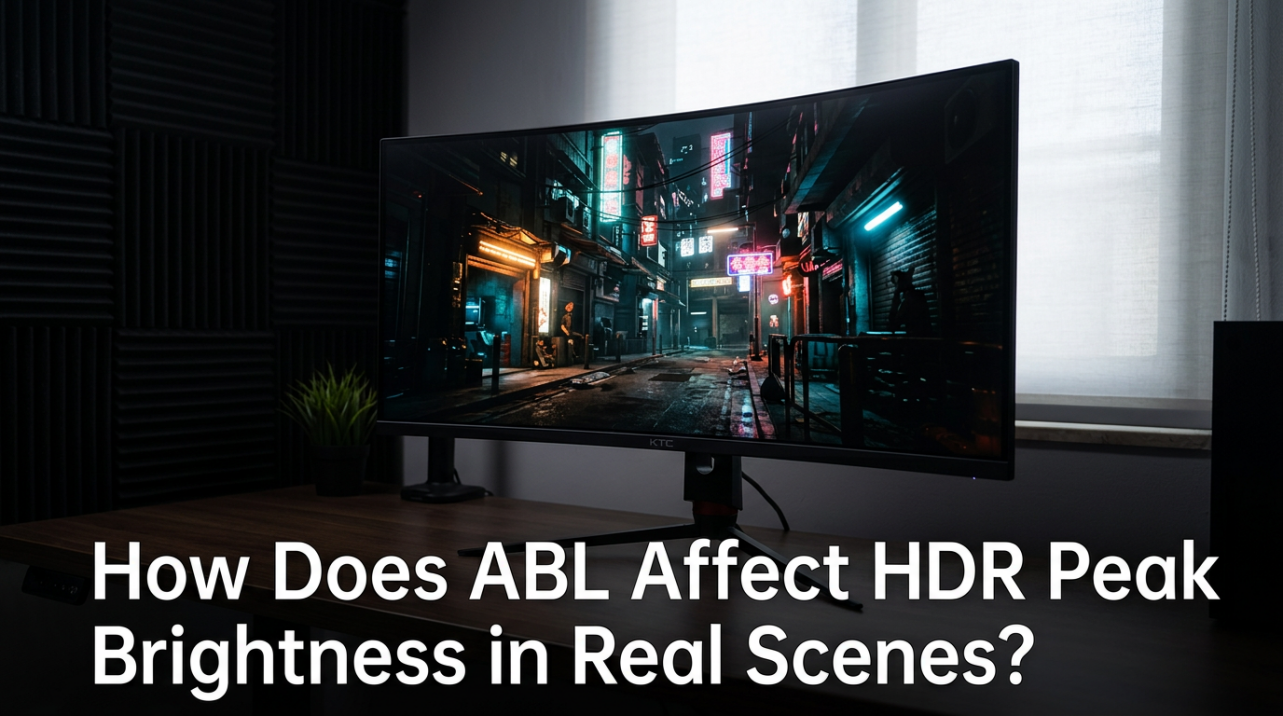 How Does ABL Affect HDR Peak Brightness in Real Scenes?
