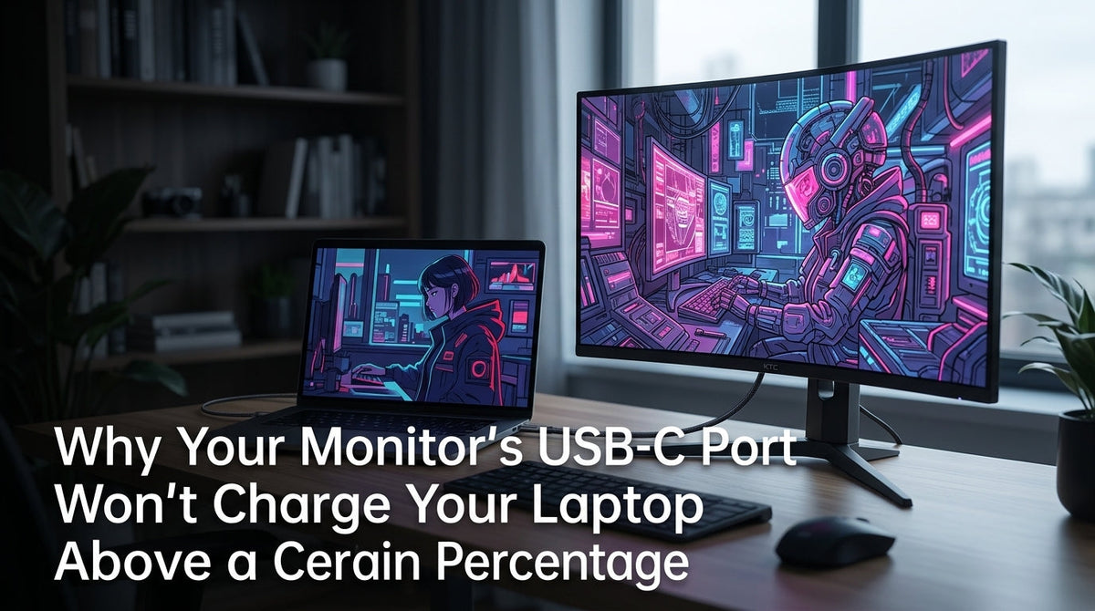Why Your Monitor’s USB-C Port Won’t Charge Your Laptop Above a Certain Percentage