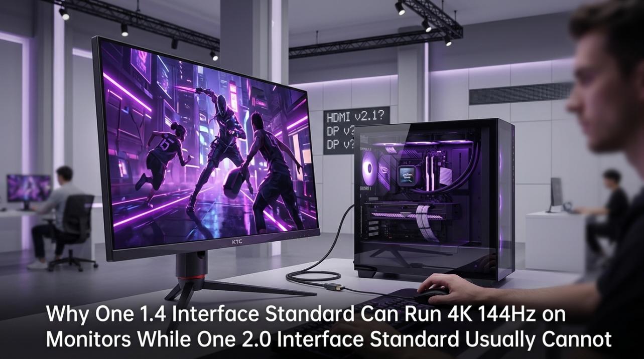 Why One 1.4 Interface Standard Can Run 4K 144Hz on Monitors While One 2.0 Interface Standard Usually Cannot