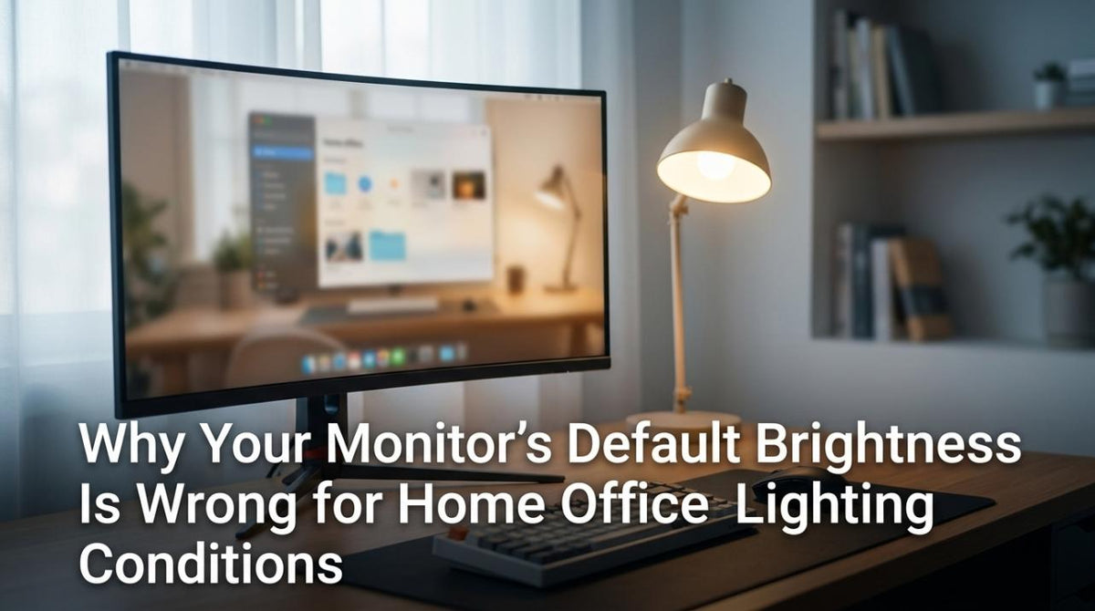 Why Your Monitor’s Default Brightness Is Wrong for Home Office Lighting Conditions
