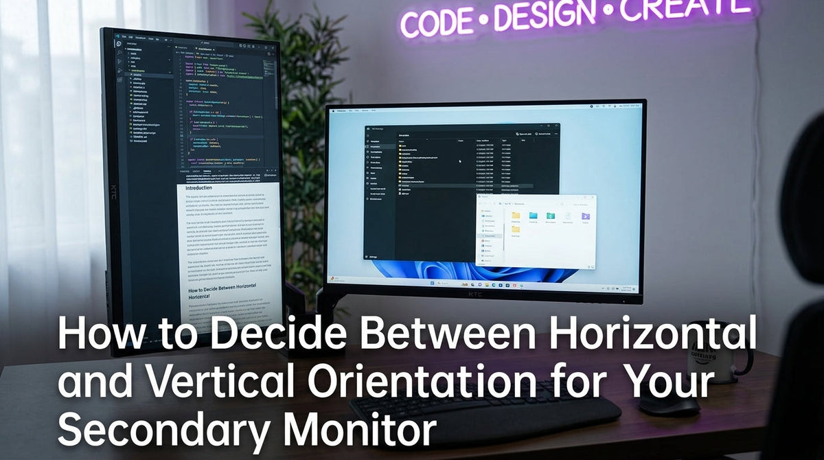 Vertical vs Horizontal: Best Secondary Monitor Orientation