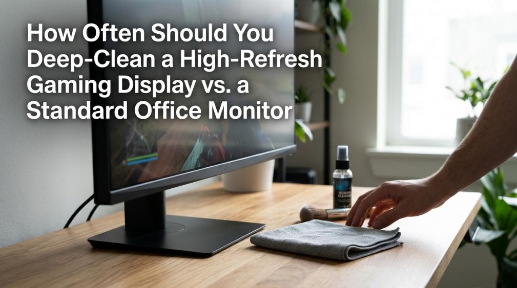 How Often Should You Deep-Clean a High-Refresh Gaming Display vs. a Standard Off