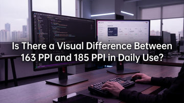 Is There a Visual Difference Between 163 PPI and 185 PPI in Daily Use?