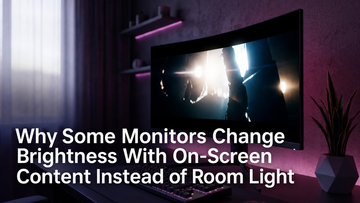Why Some Monitors Change Brightness With On-Screen Content Instead of Room Light