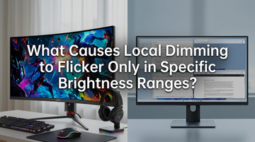 What Causes Local Dimming to Flicker Only in Specific Brightness Ranges?