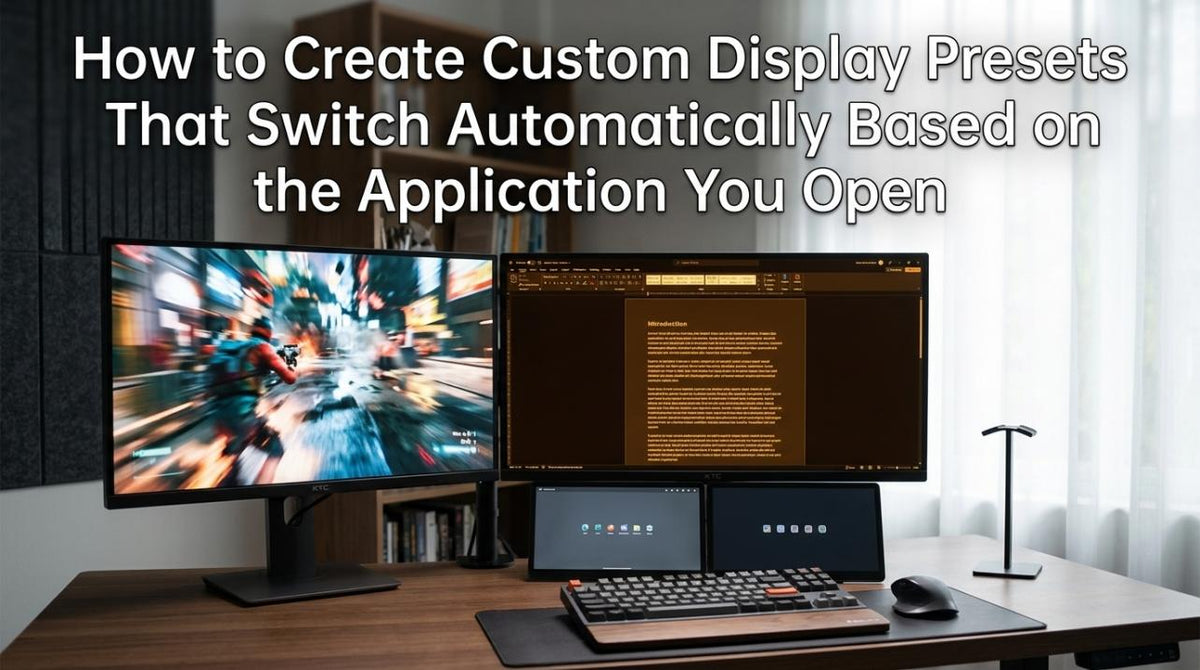 Display Picks For Desktop Automatic Display Presets for Gaming, Work & Editing