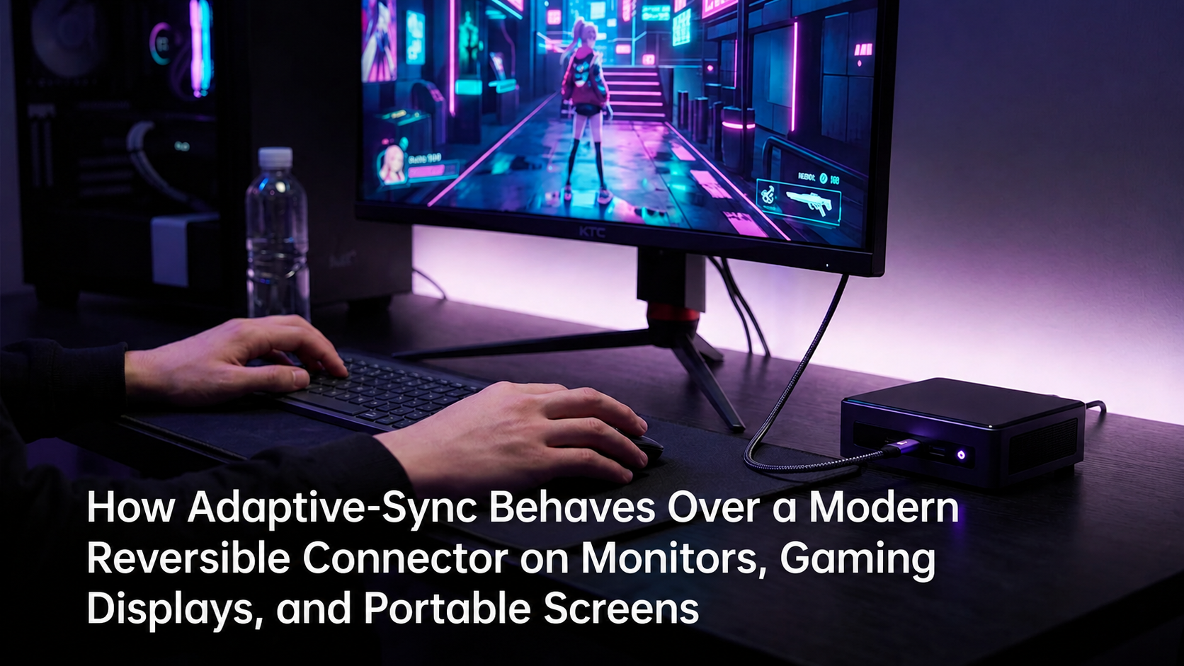 How Adaptive-Sync Behaves Over a Modern Reversible Connector on Monitors, Gaming Displays, and Portable Screens
