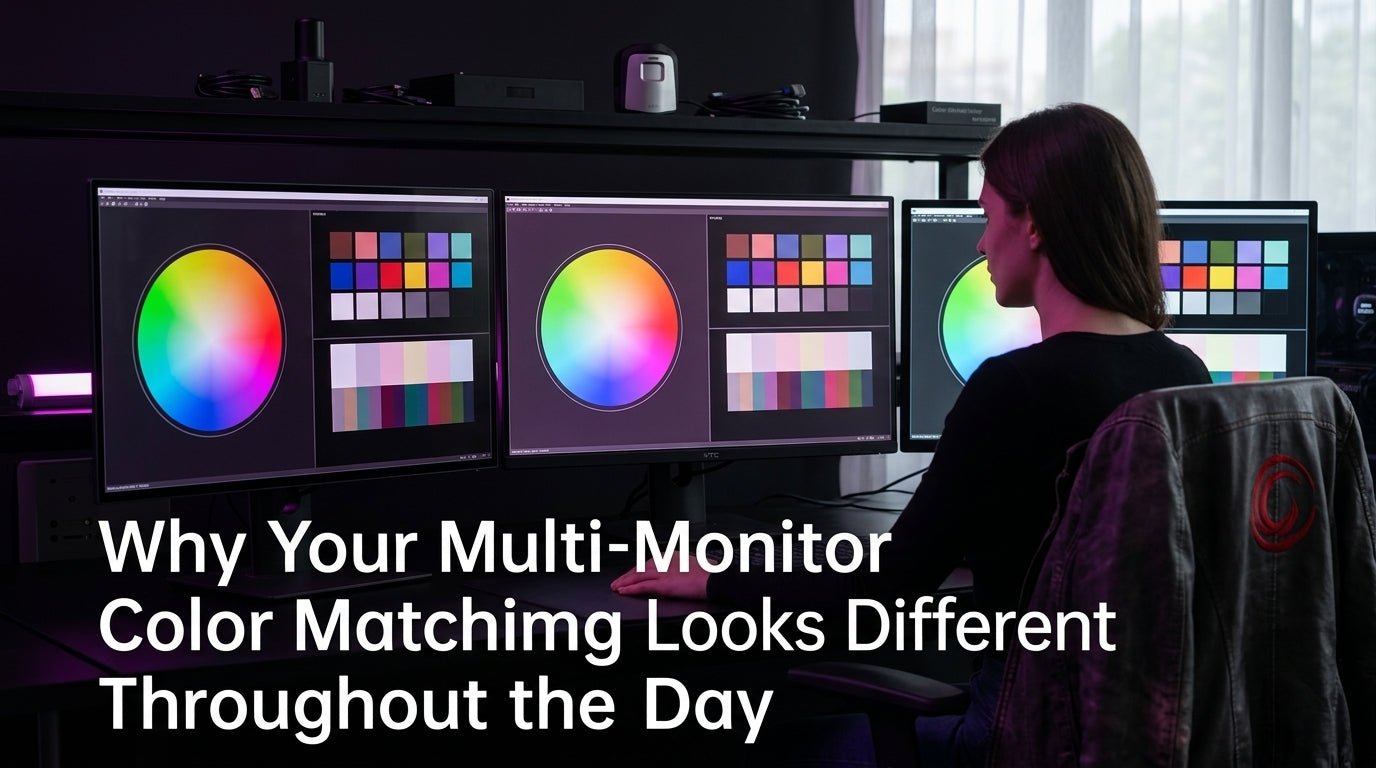 Why Your Multi-Monitor Color Matching Looks Different Throughout the Day