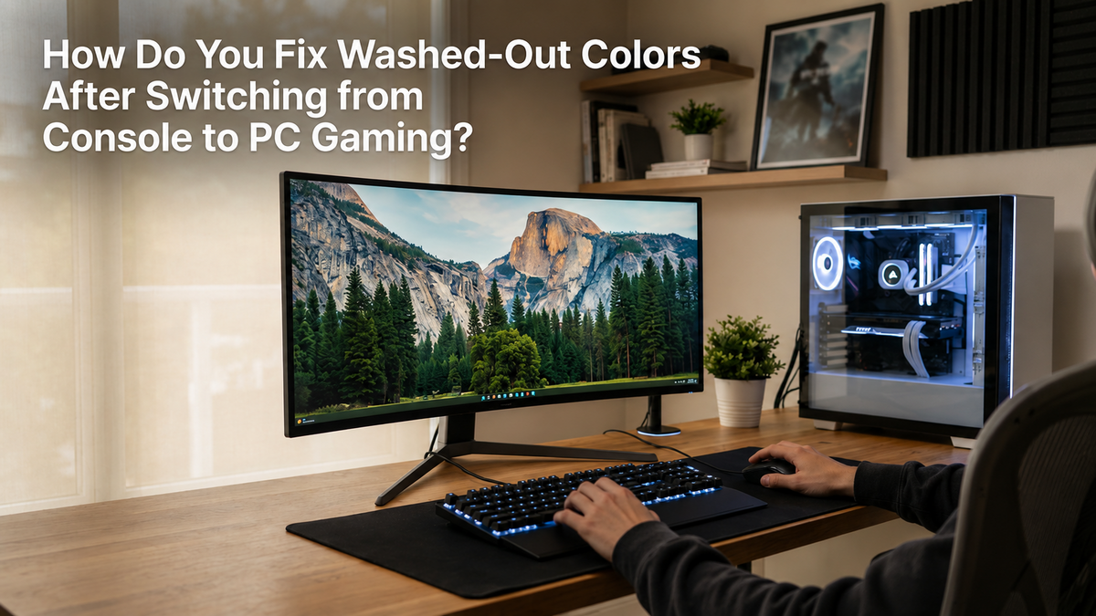 How Do You Fix Washed-Out Colors After Switching from Console to PC Gaming?
