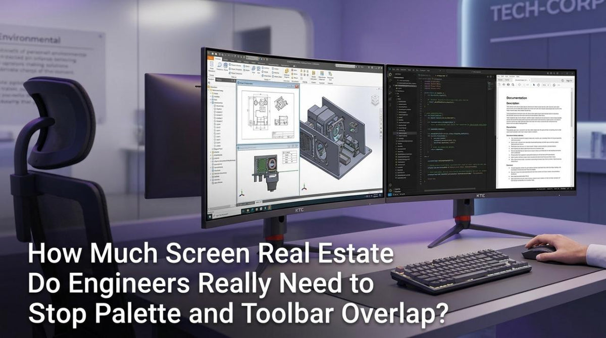 How Much Screen Real Estate Do Engineers Really Need to Stop Palette and Toolbar Overlap?