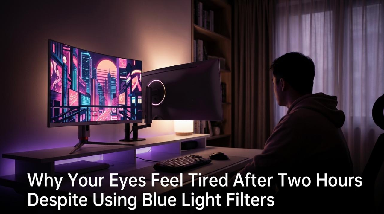 Why Your Eyes Feel Tired After Two Hours Despite Using Blue Light Filters