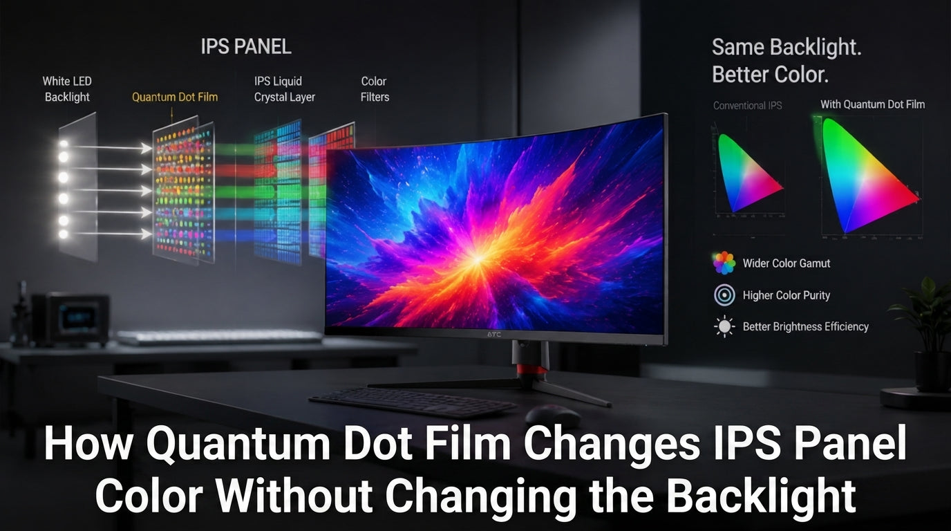 How Quantum Dot Film Changes IPS Panel Color Without Changing the Backlight