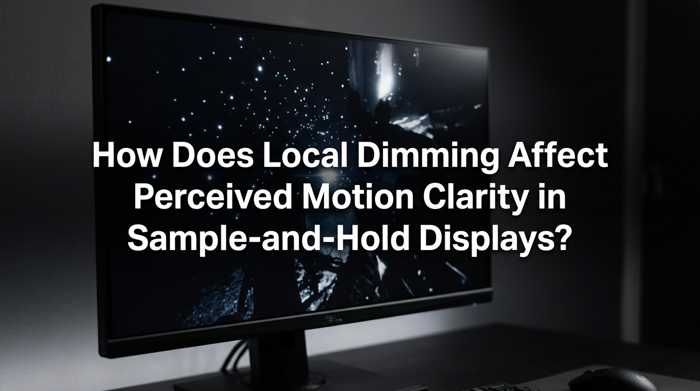 How Does Local Dimming Affect Perceived Motion Clarity in Sample-and-Hold Displays?